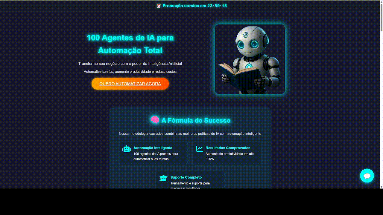 Demonstração Página de Vendas