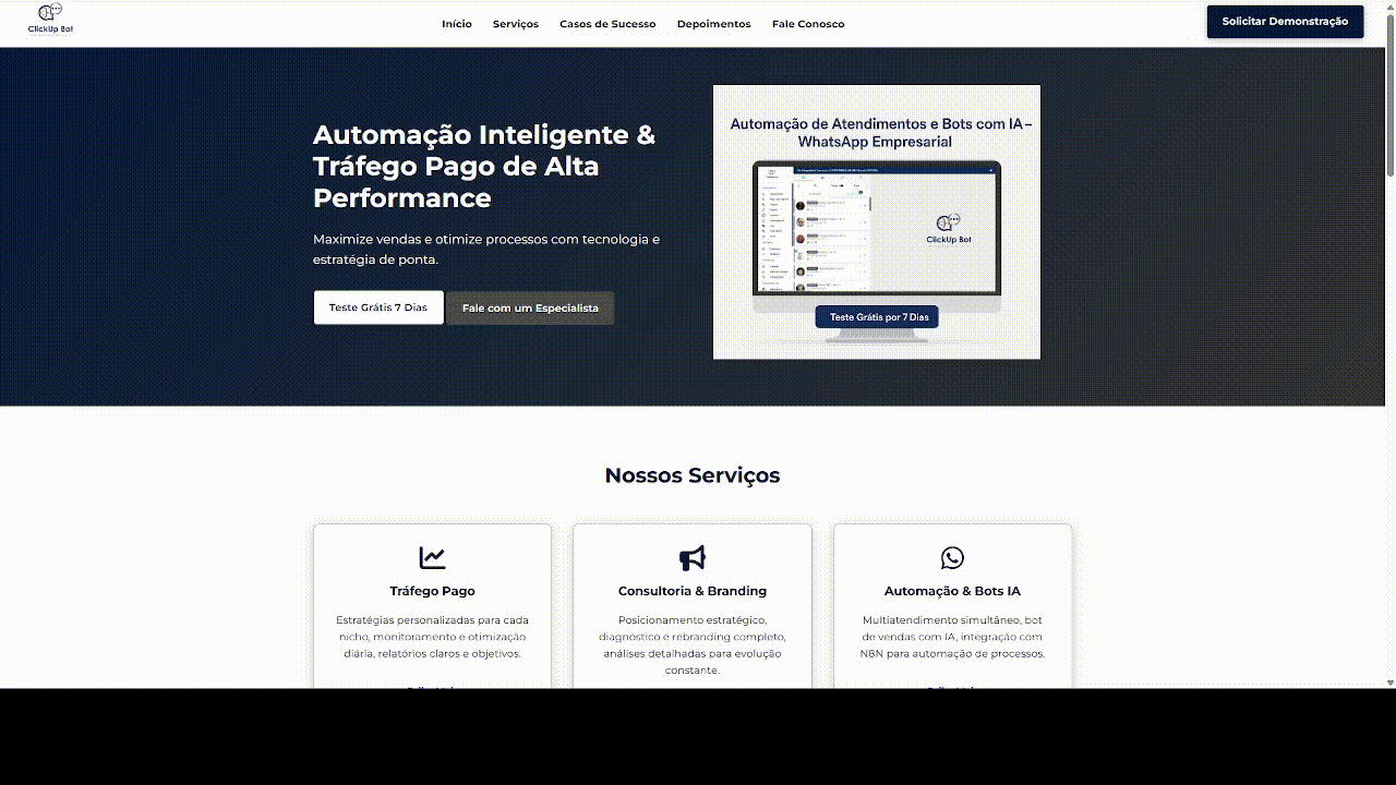 Site Empresarial com IA